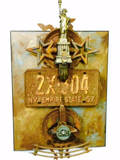 Empire State - 24" x 24" mixed media - SOLD