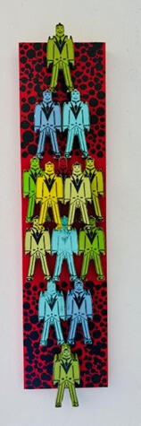 Men of Color - 6" x 12" Mixed Media on wood - $500