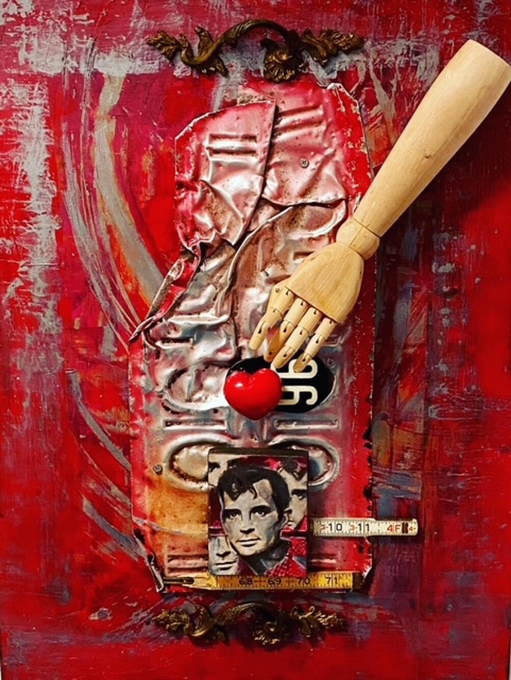 The Crush - 24" x 24" Mixed Media on wood - $600