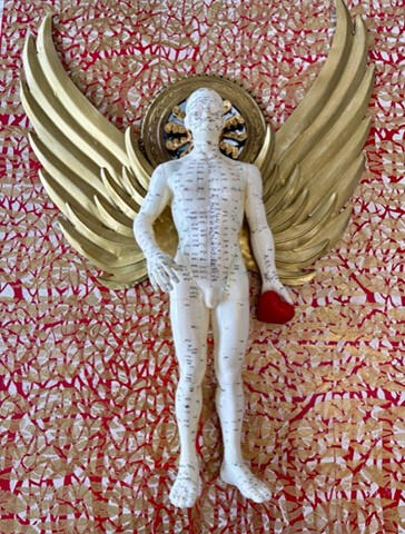 Golden Wings - 24" x 30" Mixed Media on Wood - $1200