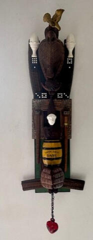 Happy Days - 6" x 24" Mixed Media on Wood - SOLD