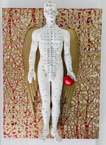 Angel Heart #3 - 24" x 30" Mixed Media - SOLD